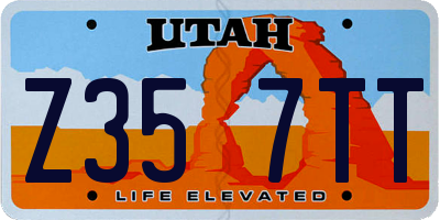 UT license plate Z357TT