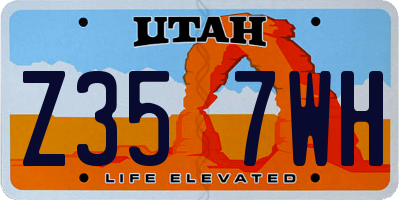 UT license plate Z357WH