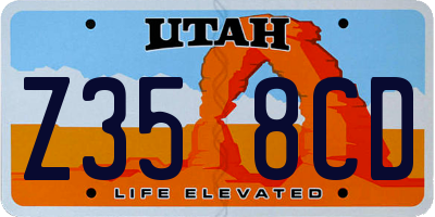 UT license plate Z358CD
