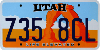 UT license plate Z358CL