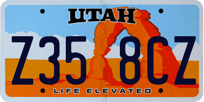 UT license plate Z358CZ