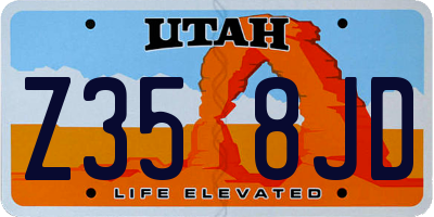UT license plate Z358JD
