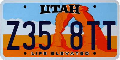 UT license plate Z358TT