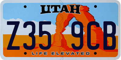 UT license plate Z359CB