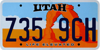 UT license plate Z359CH
