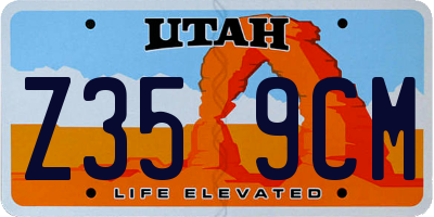 UT license plate Z359CM