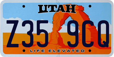 UT license plate Z359CQ