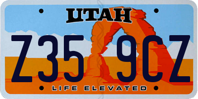 UT license plate Z359CZ