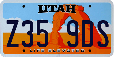 UT license plate Z359DS