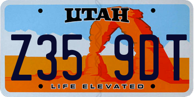 UT license plate Z359DT