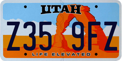 UT license plate Z359FZ