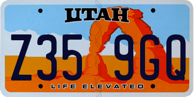 UT license plate Z359GQ