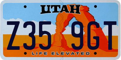 UT license plate Z359GT