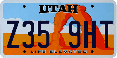 UT license plate Z359HT