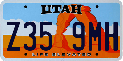UT license plate Z359MH