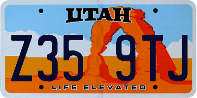 UT license plate Z359TJ
