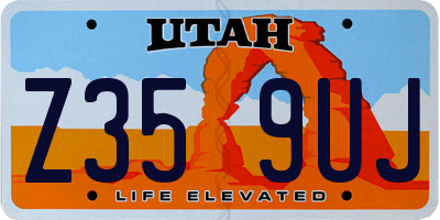UT license plate Z359UJ