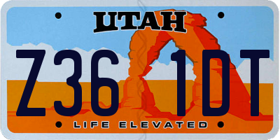 UT license plate Z361DT