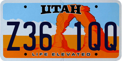 UT license plate Z361QQ