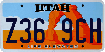 UT license plate Z369CH