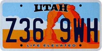 UT license plate Z369WH