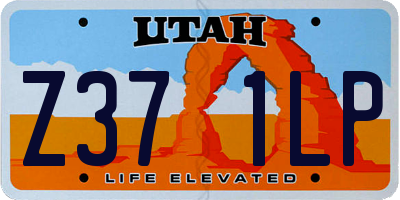 UT license plate Z371LP