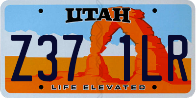 UT license plate Z371LR