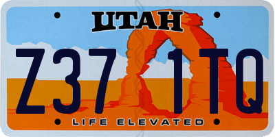 UT license plate Z371TQ