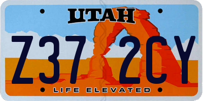UT license plate Z372CY