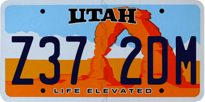 UT license plate Z372DM