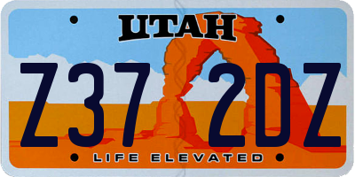 UT license plate Z372DZ
