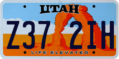 UT license plate Z372IH