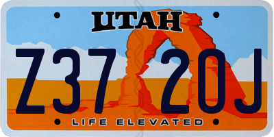 UT license plate Z372OJ