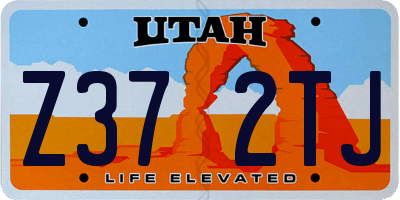 UT license plate Z372TJ