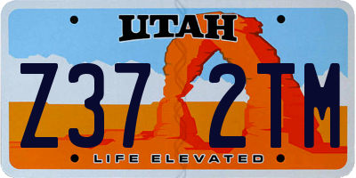 UT license plate Z372TM