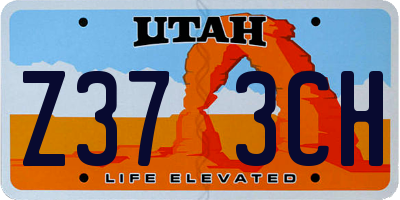 UT license plate Z373CH