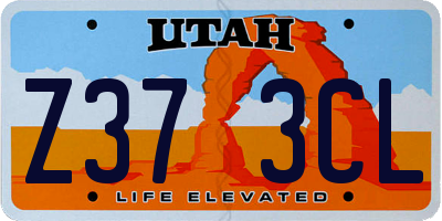 UT license plate Z373CL