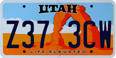 UT license plate Z373CW