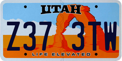 UT license plate Z373TW
