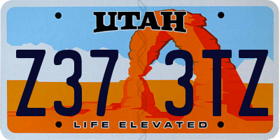 UT license plate Z373TZ
