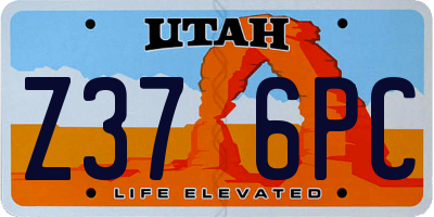 UT license plate Z376PC