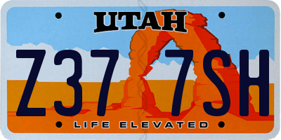 UT license plate Z377SH