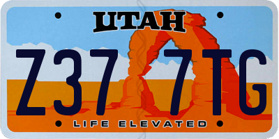 UT license plate Z377TG