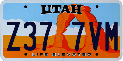 UT license plate Z377VM