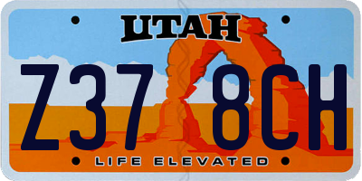 UT license plate Z378CH