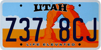 UT license plate Z378CJ