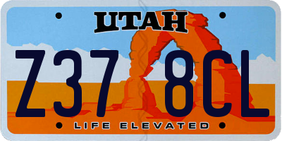 UT license plate Z378CL