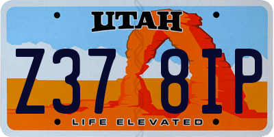 UT license plate Z378IP