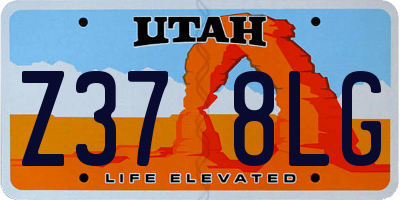 UT license plate Z378LG