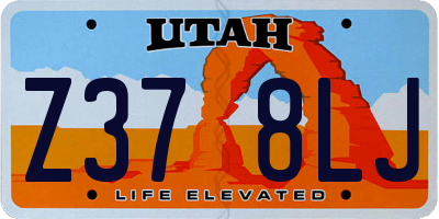 UT license plate Z378LJ